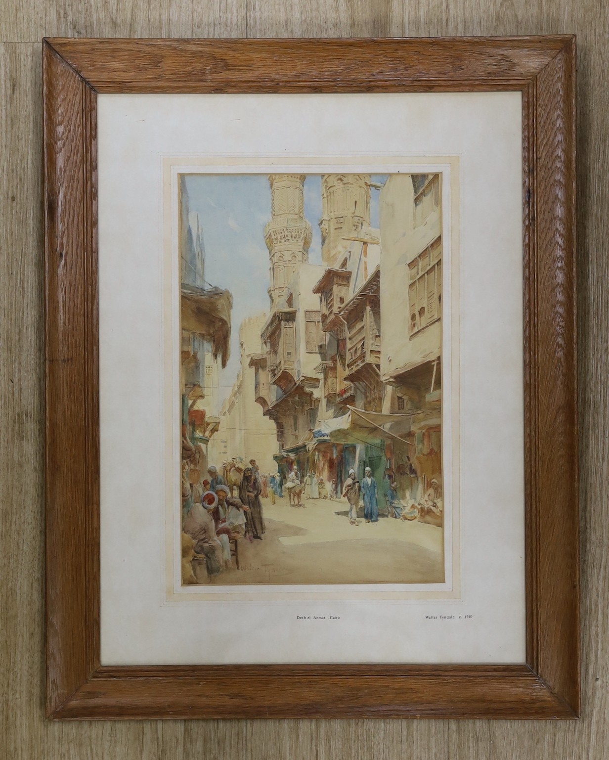 Walter Tyndale (1855-1945), watercolour, ‘Derb el Ahmar, Cairo’, c.1910, signed, 36 x 23cm